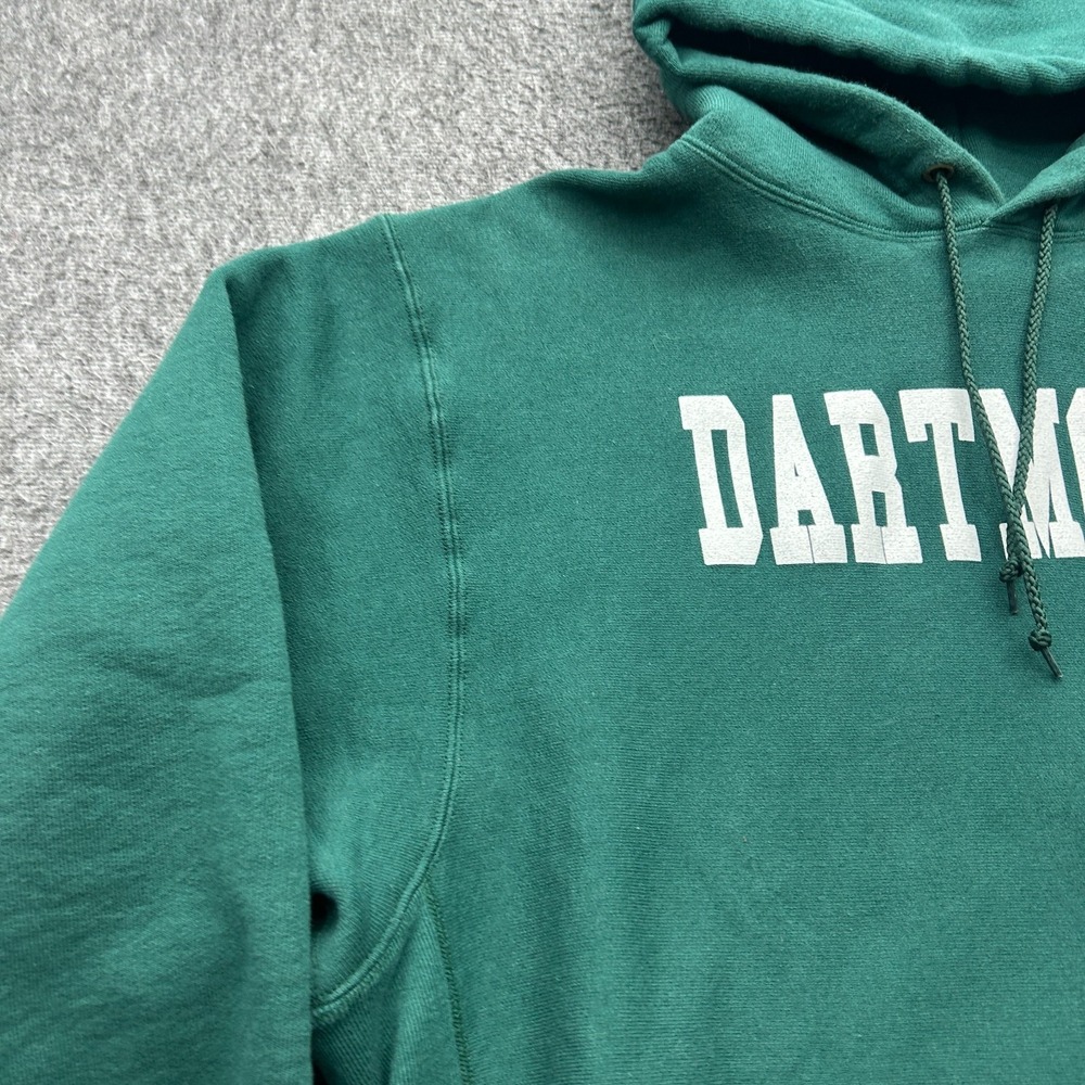 Vintage Dartmouth Hoodie by Camber USA Made Green Pullover Sweatshirt Size 2XL - Picture 3 of 13